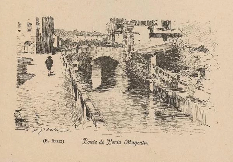 Ponte di Porta Magenta - Civiche Raccolte Grafiche e Fotografiche. Civica Raccolta delle Stampe Achille Bertarelli